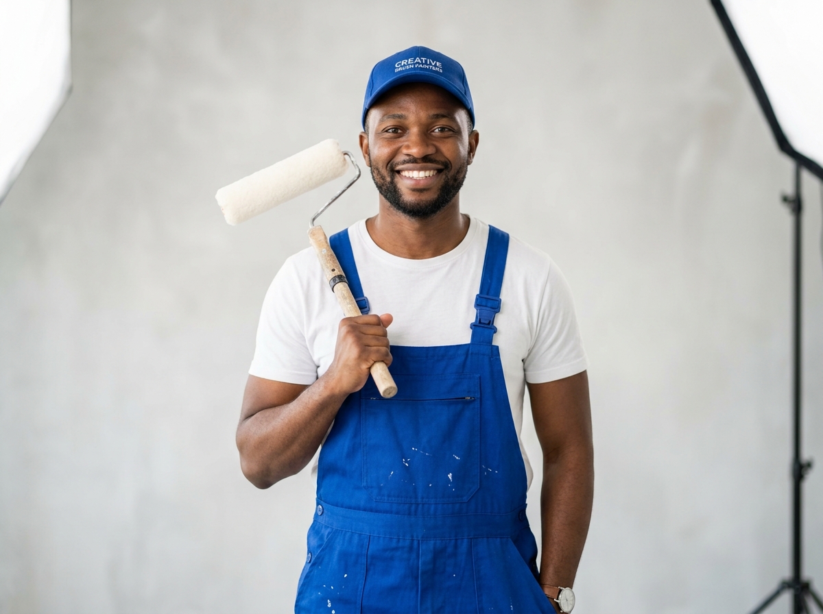Verified Yubla professional painter with paint roller